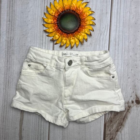 Zara Other - zara kids‎ white denim shorts 6